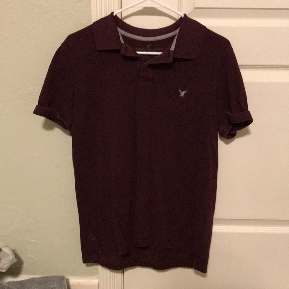 Maroon American Eagle Polo